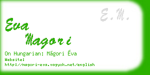 eva magori business card